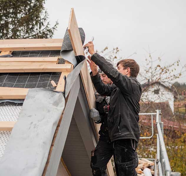 Team von Holzbau Göser am Bau