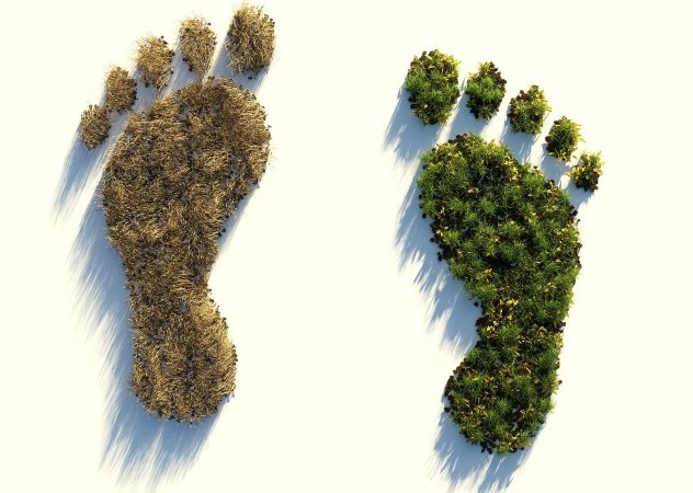 Fußabdruck als Symbol für den Ökologischen Fußabdruck