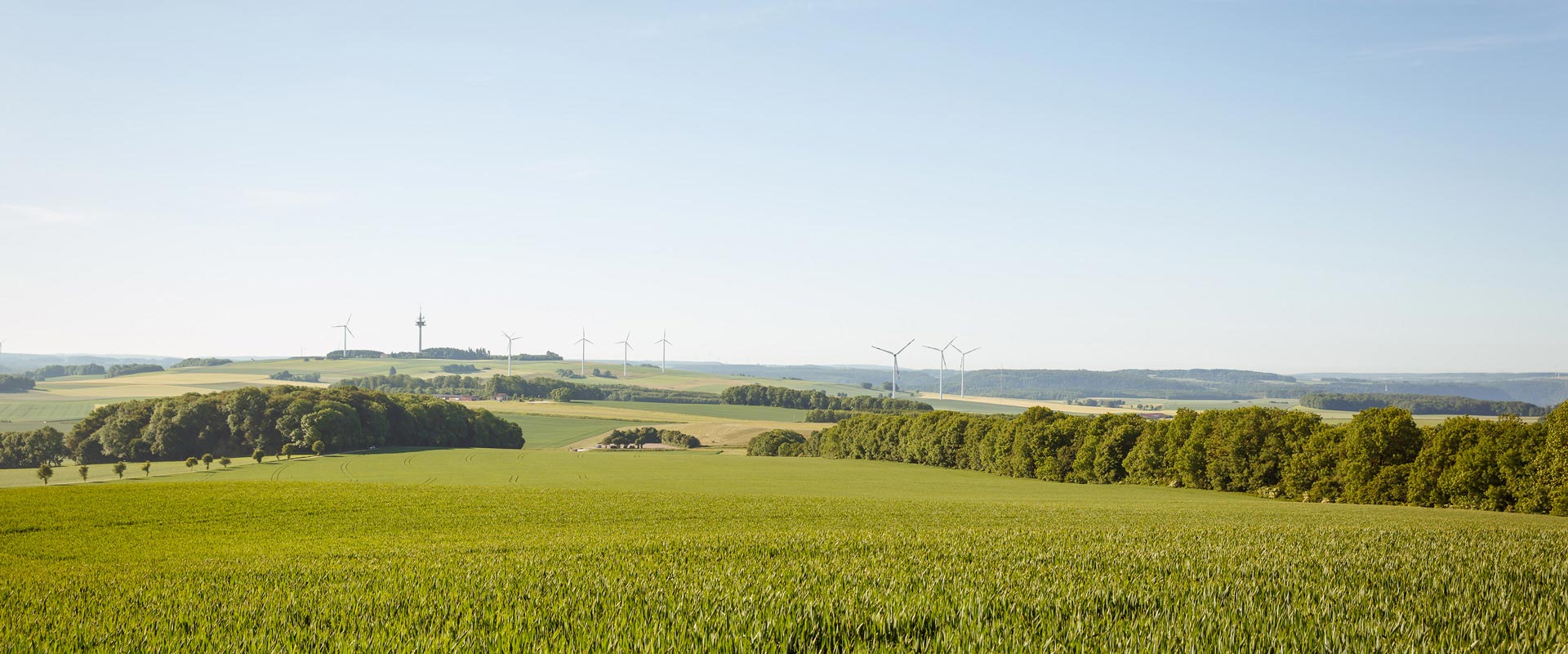 Landkreis Göppingen Landschaft mit Windräder