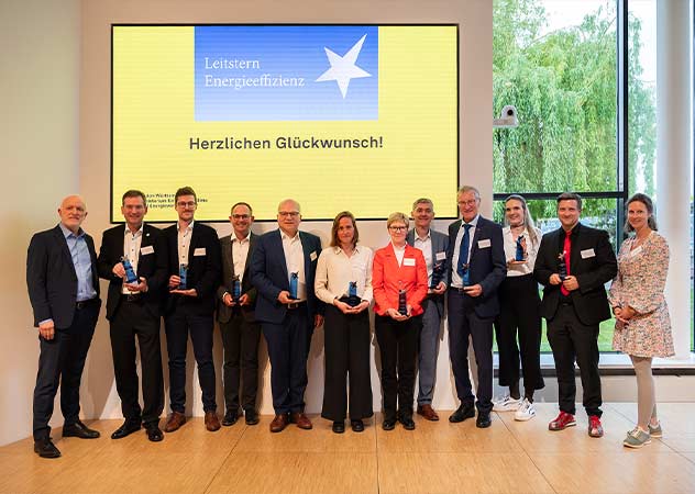 Preisträger*innen des Leitstern Energieeffizienz 2024 (Quelle: ZSW)